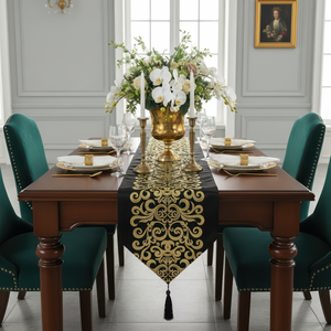 Black Gold Foil Runner