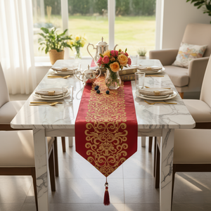 Deep Red Foil Runner