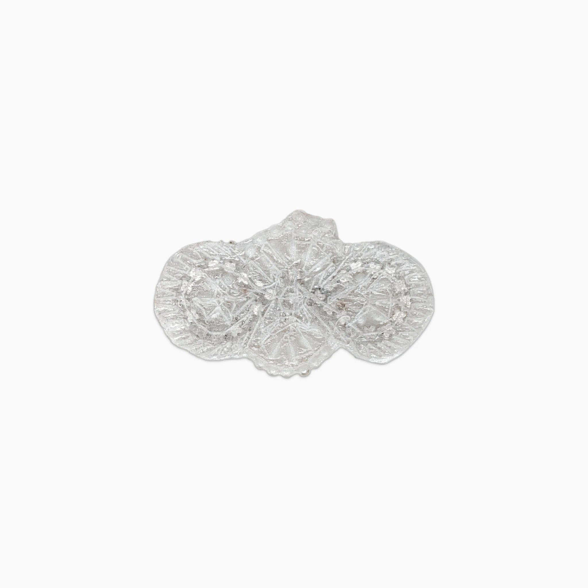 Iridescent Oval Rhinestone Applique, Iron on (Hotfix)