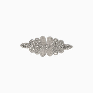 Leaf Spray Rhinestone Applique, Iron on (Hotfix)