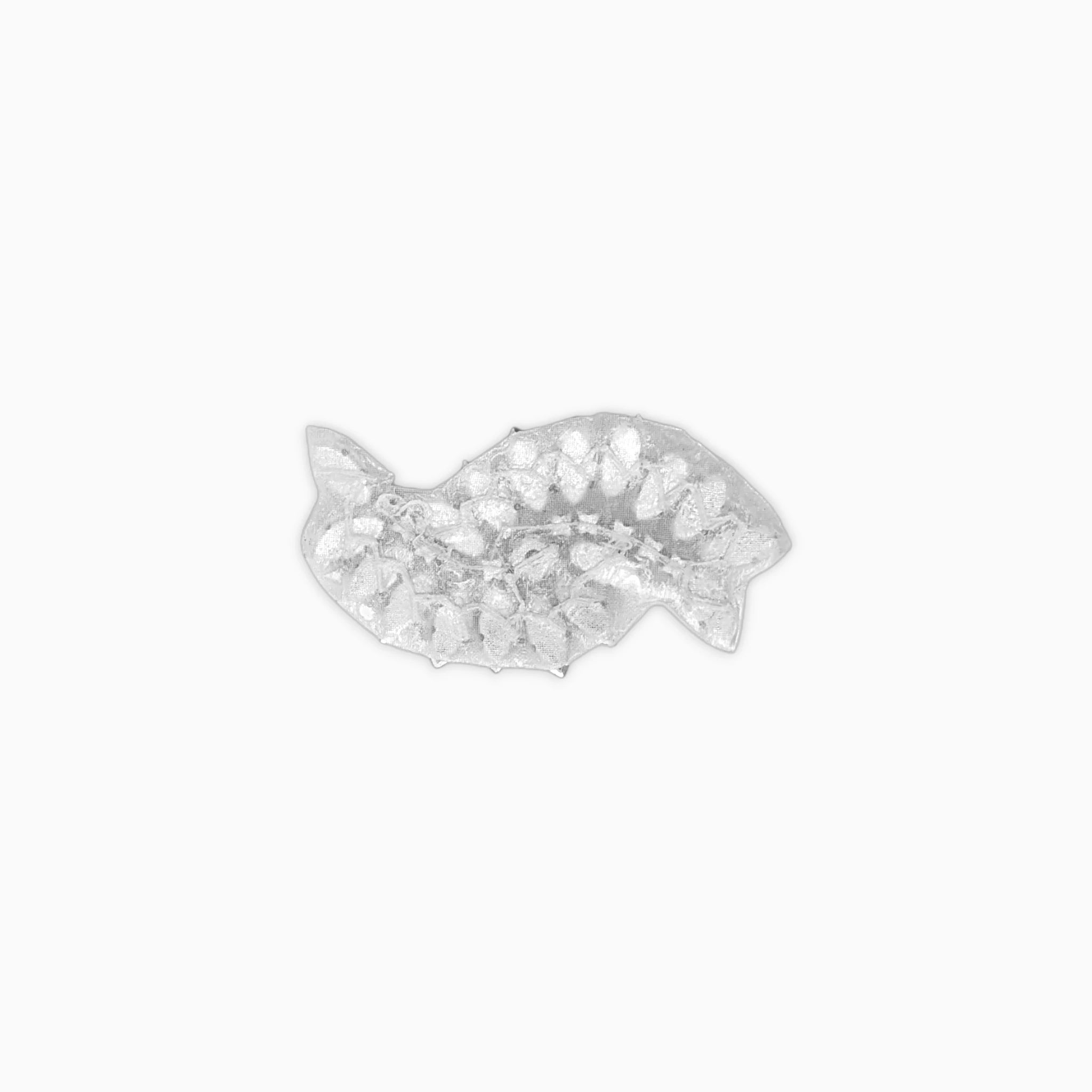Mini Leaf Rhinestone Applique, Iron on (Hotfix)