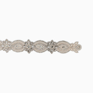 Oval Link Rhinestone Trim, Iron on (Hotfix)