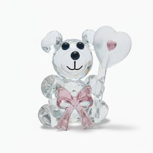 Pink Crystal Bear Keepsake Favor Gift