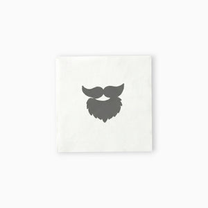 Beard Large Paper Napkins, Set of 16