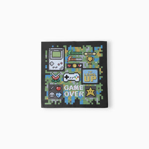 Gamer Large Paper Napkins, Set of 16