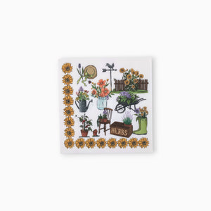 Gardening Large Paper Napkins, Set of 16