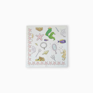 Mermaid Large Paper Napkins, Set of 16