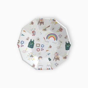 Artists Large Paper Plates, Set of 8