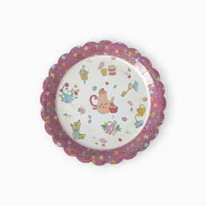 Garden Tea Large Paper Plates, Set of 8