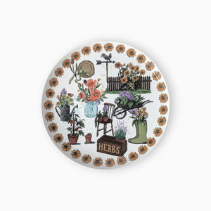 Gardening Large Paper Plates, Set of 8