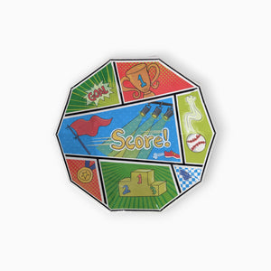 Sports Large Paper Plates, Set of 8