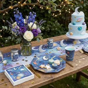 Stars Large Paper Plates, Set of 8