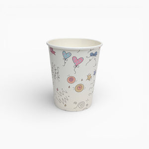 Doodle Lines Paper Cups, Set of 8
