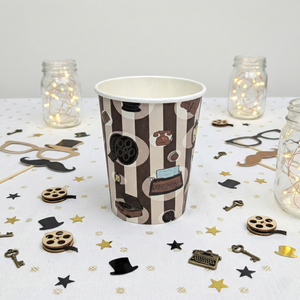 Vintage Paper Cups, Set of 8