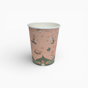 Yoga Paper Cups, Set of 8