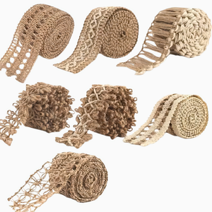 Jute Trim Rolls, Set of 7