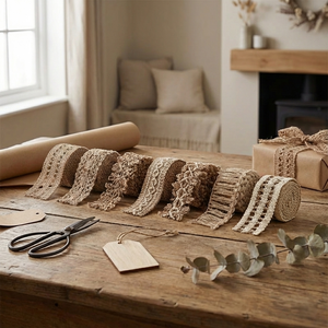 Jute Trim Rolls, Set of 7