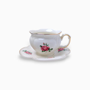 Rose Floral Cup & Saucer