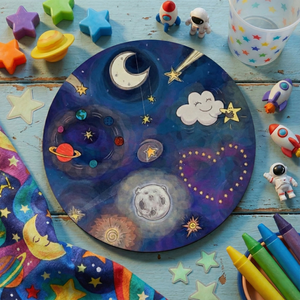 Stars Wood Coasters, Set of 5