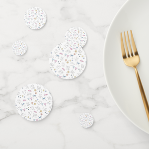 Doodle Lines Cardstock Table Confetti 60 Piece Set