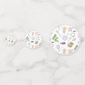 Mermaid Cardstock Table Confetti 60 Piece Set
