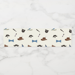 Beard Water Bottle Labels, Set of 4