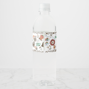 Coffee Water Bottle Labels, Set of 4