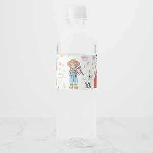 Farm Water Bottle Labels, Set of 4