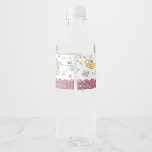 Garden Tea Water Bottle Labels, Set of 4