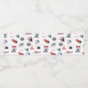 Racing Cars Water Bottle Labels, Set of 4