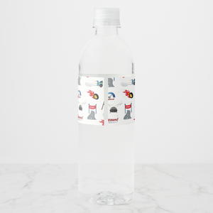 Racing Cars Water Bottle Labels, Set of 4