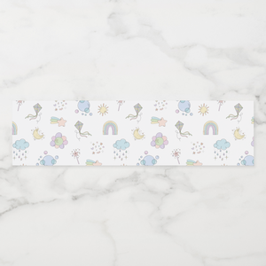 Rainbow Water Bottle Labels, Set of 4