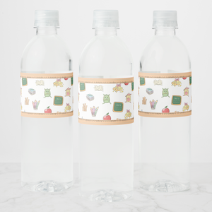 School Water Bottle Labels, Set of 4