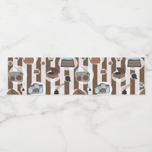 Vintage Water Bottle Labels, Set of 4