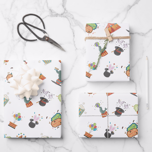 Circus Gift Wrapping Paper Sheets, Set of 3
