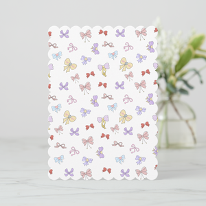 Bows Greeting Card With Envelope