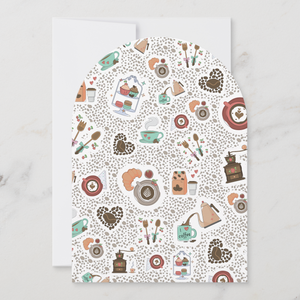 Coffee Greeting Card With Envelope