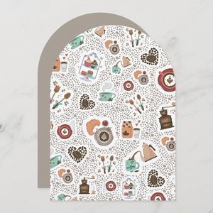 Coffee Greeting Card With Envelope