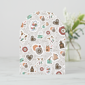 Coffee Greeting Card With Envelope