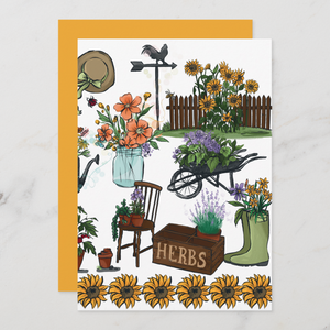 Gardening Greeting Card With Envelope