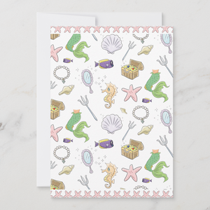Mermaid Greeting Card With Envelope