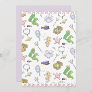 Mermaid Greeting Card With Envelope