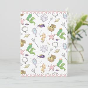 Mermaid Greeting Card With Envelope