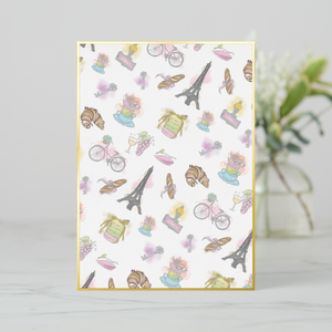 Paris Greeting Card With Envelope