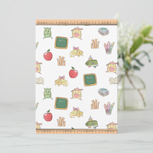 School Greeting Card With Envelope