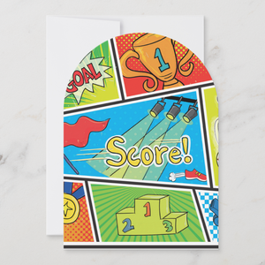 Sports Greeting Card With Envelope