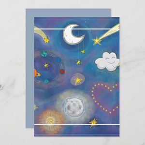 Stars Greeting Card With Envelope