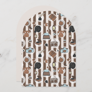 Vintage Greeting Card With Envelope