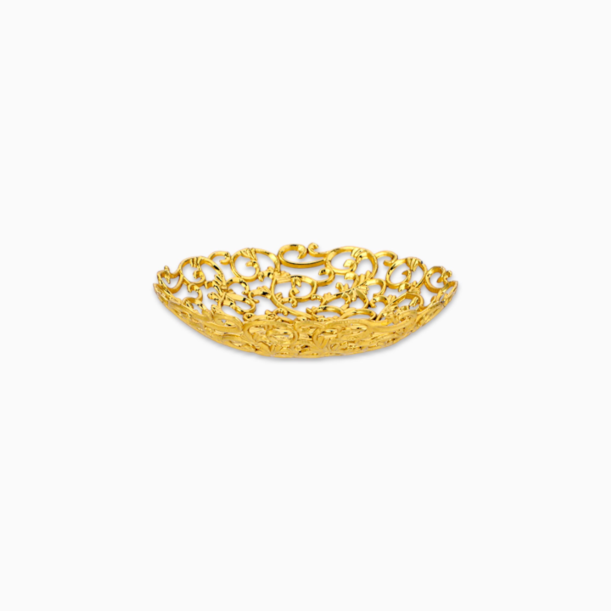 Gold Glitter Filigree Favor Bowl, Set of 10