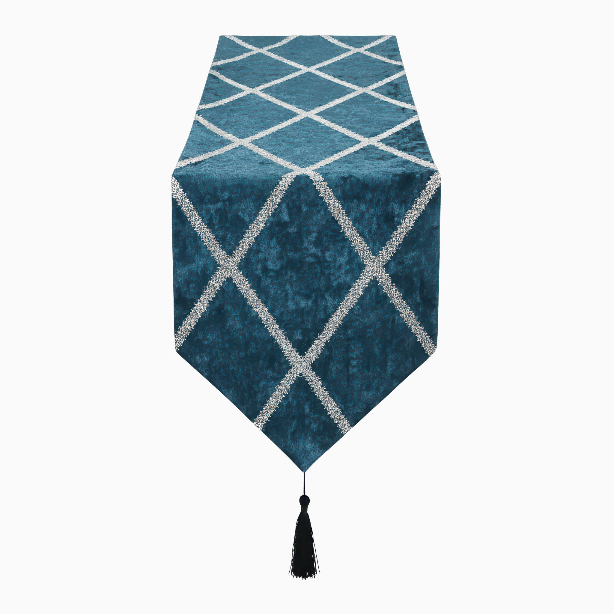 Deep Blue Velvet Runner